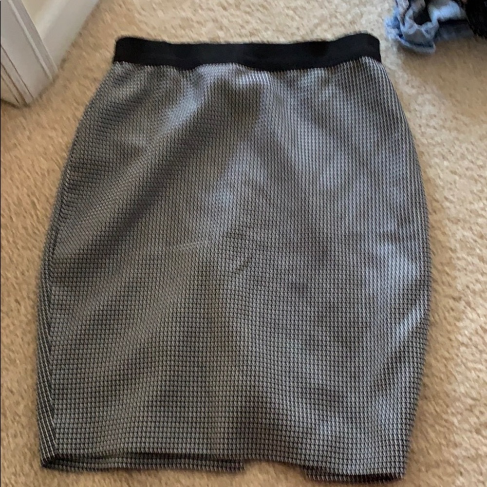 ann taylor square print skirt